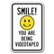 Signmission Safety Sign, 12 in Height, Aluminum, Video Surv - Smile! You A-1218 Video Surv - Smile! You - alternate 1